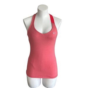 Nike Women's Dri-FIT Racerback Tank Top Red Size S Activewear